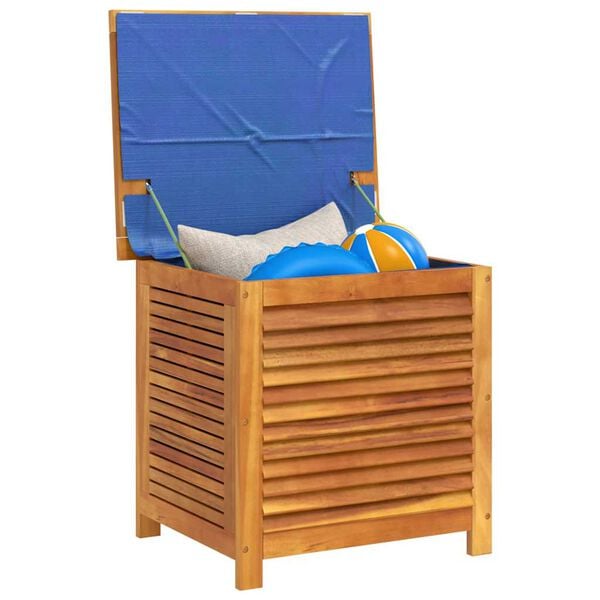 vidaXL Putekasse med lameller 60x50x56 cm heltre akasie