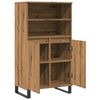 vidaXL Highboard artisan eik 60x36x110 cm konstruert tre