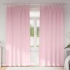 vidaXL M&oslash;rkleggende Gardiner med Ringer 2 pcs Babyrosa 225 x 140 cm