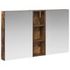 vidaXL Baderomsskapsett 3 pcs 100 x 10,5 x 60,5 cm Konstruert tre