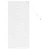 vidaXL Vindu Persienne med gardiner Hvit Aluminium