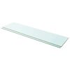 vidaXL Hyllepaneler 2 stk klart glass 100x25 cm