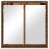 vidaXL Baderomsspeilskap Gamle tre 60 x 20 x 60 cm Konstruert tre