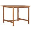 vidaXL Utend&oslash;rs spisebord 110x110x75 cm heltre teak