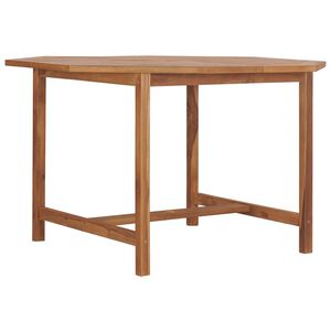 vidaXL Utend&oslash;rs spisebord 110x110x75 cm heltre teak
