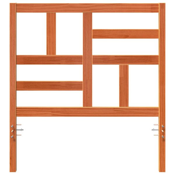 vidaXL Seng Hodegjerde Vokset Brun 105,5 x 4 x 104 cm Massiv furu