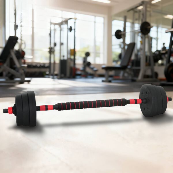 vidaXL 2-i-1 Manualsett Svart og R&oslash;d 121 x 19,5 x 19,5 cm