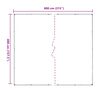 vidaXL Tarpulin Gjennomsiktig 4 x 8 m PVC