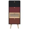 vidaXL Highboard med skuffer 40x30x95 cm konstruert tre