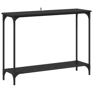 vidaXL Konsollbord Svart eik 101 x 30.5 x 75 cm Konstruert tre