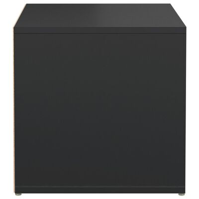 vidaXL Oppbevaringsskap svart 40,5x40x40 cm konstruert tre