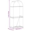 vidaXL Vedholder antrasitt 80x45x190 cm galvanisert st&aring;l