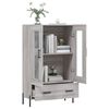 vidaXL Highboard gr&aring; sonoma 69,5x31x115 cm konstruert tre