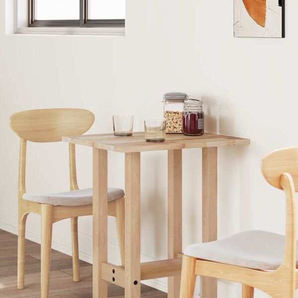 vidaXL Bordplate firkantet 60x50x2 cm heltre akasie