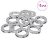 vidaXL Fj&aelig;rvasker 12 pcs Hvit 13 x 1 mm Jern