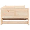 vidaXL Uttrekkbar Dagbed Brun 203,5 x 184 x 56,5 cm Massiv furu