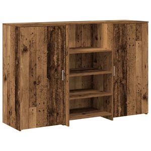 vidaXL Resepsjonspult gammelt tre 155x50x103,5 cm konstruert tre
