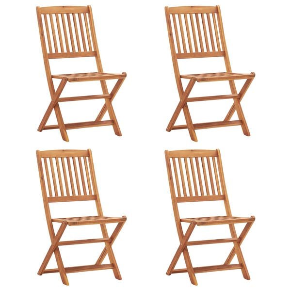 vidaXL Stol Brun Akasietre