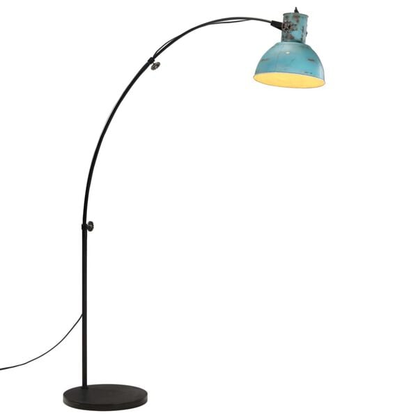 vidaXL Gulvlampe 25 W denimbl&aring; 150 cm E27