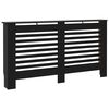 vidaXL Radiatordeksel svart 152x19x81,5 cm MDF