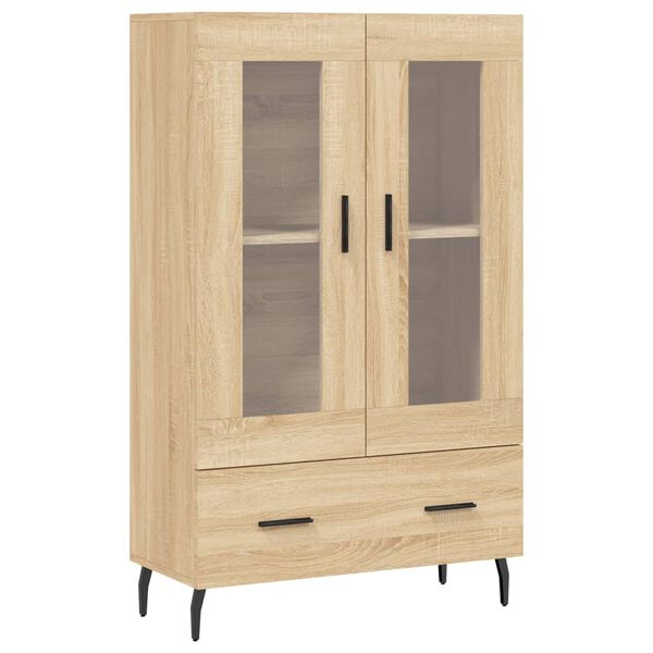 vidaXL Highboard sonoma eik 69,5x31x115 cm konstruert tre