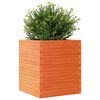 vidaXL Plantekasse voksbrun 60x60x68,5 cm heltre furu