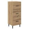 vidaXL Serviesskap artisan eik 34 x 34,5 x 90 cm Konstruert tre