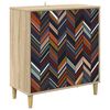 vidaXL Serviesskap OMMEN Sonoma 69 x 33 x 75 cm Konstruert tre