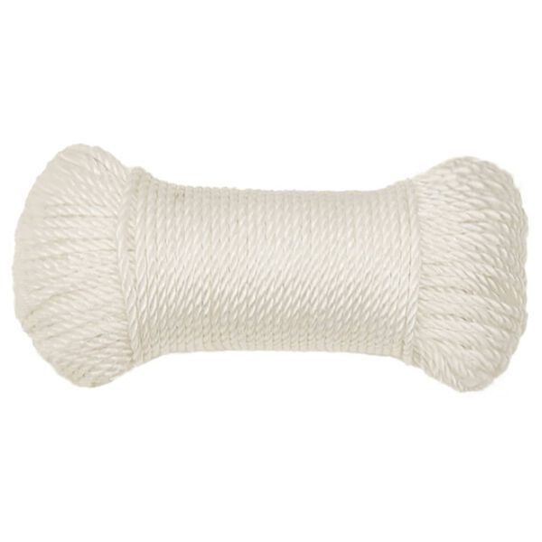 vidaXL Arbeidstau hvit 3 mm 500 m polypropylen