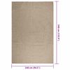 vidaXL Teppe ZIZUR beige 240x340cm jute-utseende innendørs og utendørs