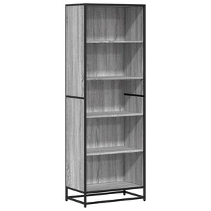vidaXL Bokhylle gr&aring; sonoma 60x35x170,5 cm konstruert tre
