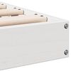 vidaXL Gulvbedramme Hvit 213.5 x 104 x 9 cm Massiv furu
