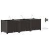 vidaXL Hageblomsterpotte 3 stk. Brun 120 x 40 x 37,5 cm PP