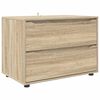 vidaXL Oppbevaringsskap 80 x 48 x 57 cm Konstruert tre Sonoma eik