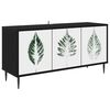 vidaXL TV-skap HANAU 102 x 33 x 51 cm Svart eik Konstruert tre