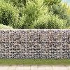 vidaXL Gabion med topp- og bunndekke galvanisert stål 200x20x85 cm