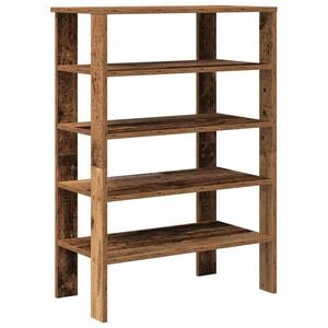vidaXL Skohylle gammelt tre 61x32x87,5 cm konstruert tre