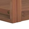 vidaXL Veggmontert baderomsskap 45x45x35 cm heltre teak