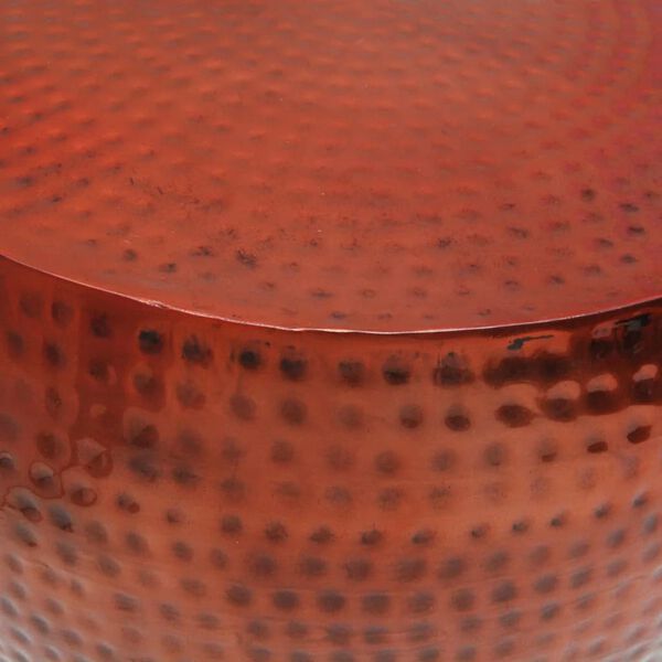 vidaXL Rundt salongbord med kobberfinish brun