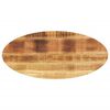 vidaXL Bordplate 110x50x3,8 cm oval heltre mango