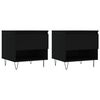 vidaXL Salongbord 2 stk svart 50x46x50 cm konstruert tre