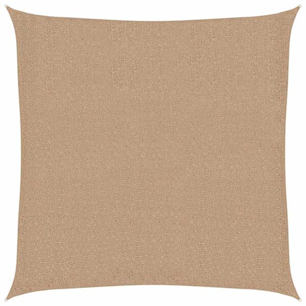 vidaXL Solseil 160 g/m&sup2; gr&aring;brun 5x5 m HDPE