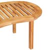vidaXL Bananformet hagesofagruppe 3 deler heltre teak
