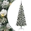 vidaXL Kunstig sammensatt juletre 300 LED-lys Gr&oslash;nn og hvit 180 cm