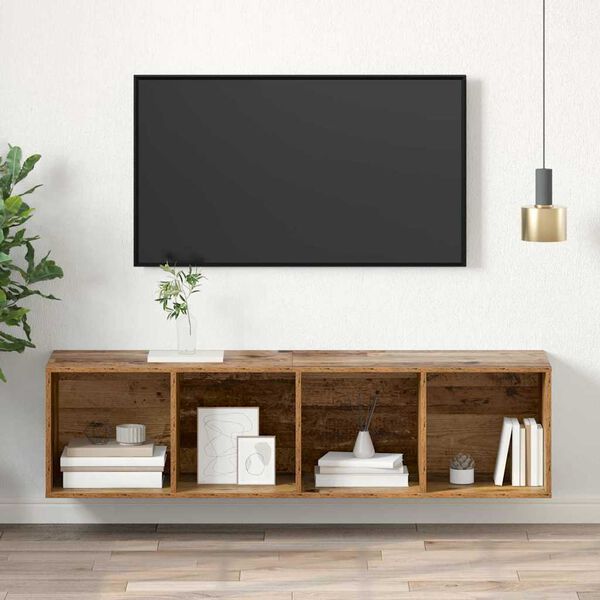 vidaXL TV-benksett Gamle tre 37 x 37 x 142,5 cm Konstruert tre