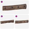 vidaXL Kleshenger Brun 50 x 8 x 12 cm Massiv Reclaim Tre