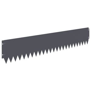 vidaXL Gjerdekant 20 pcs 103 x 20 cm St&aring;l Antrasitt