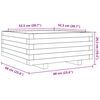 vidaXL Plantekasse 60x60x26,5 cm heltre douglasgran