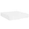 vidaXL Flytende vegghyller 2 stk h&oslash;yglans hvit 23x23,5x3,8 cm MDF
