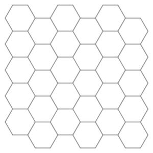vidaXL Sekskantet fliser 20 stk. Hvit gr&aring; 30 x 30 cm Polyuretan og PET